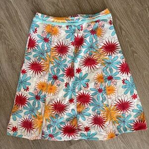 April Why Not floral Y2K a line skirt sz M
